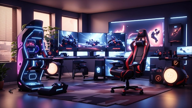 Ultimate Gamer's Haven Craft a Professional Gaming Room for Intense Play and Competition
