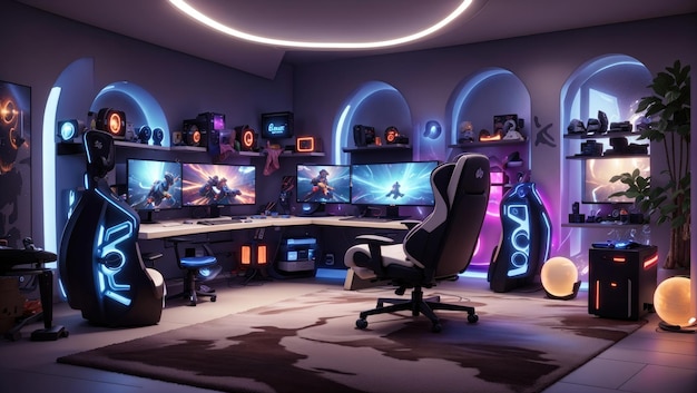 Ultimate Gamer's Haven Creëer een professionele speelkamer voor intens spel en competitie