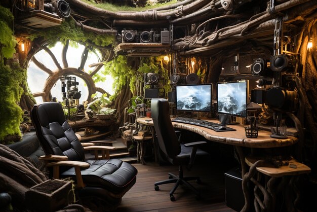 Premium AI Image | Ultimate gaming computer setup