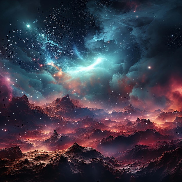 ultra detailed nebula abstract wallpaper 10 generate by AI
