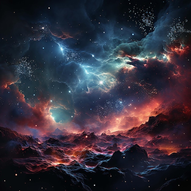 ultra detailed nebula abstract wallpaper 3 generate by AI