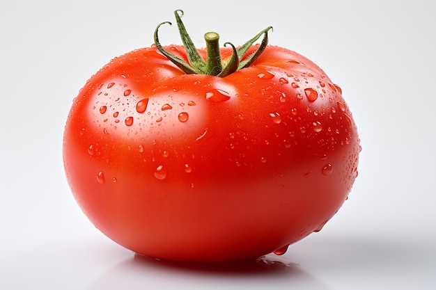 Ultra gedetailleerde geïsoleerde foto van tomatenessentie