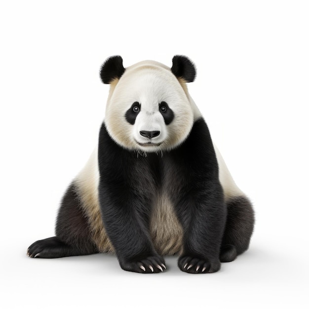 Photo ultra hd panda bear photo with photorealistic detail and beautiful ambient shading