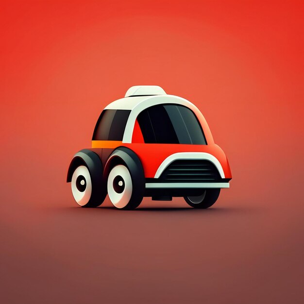 Ultra minimalist modern concept car Generative AI