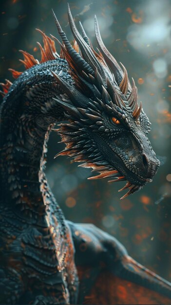 ultra realistic artificial intelligence generated dragon image