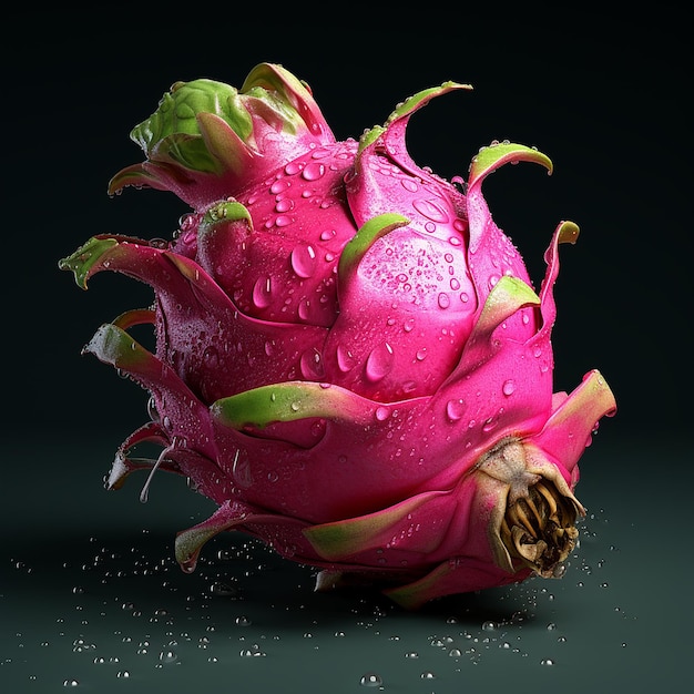 Ultra Realistic Digital Art of Dragon Fruit Pitaya