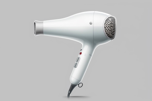 an ultra realistic hair dryer white background generative ai