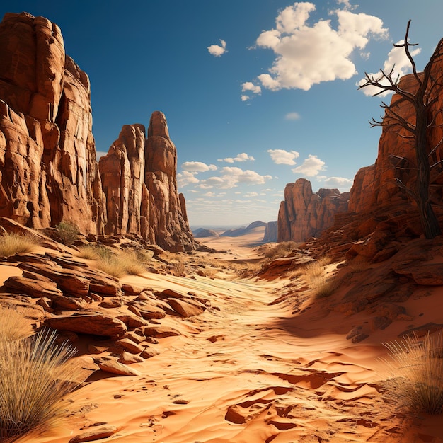 ultra realistic image of the Pinnacles Desert