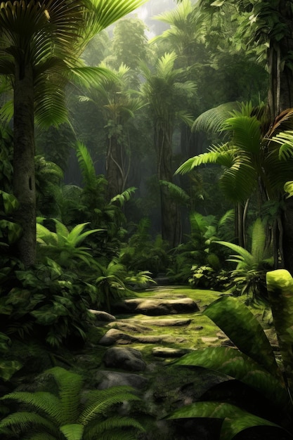 Ultra realistic jungle