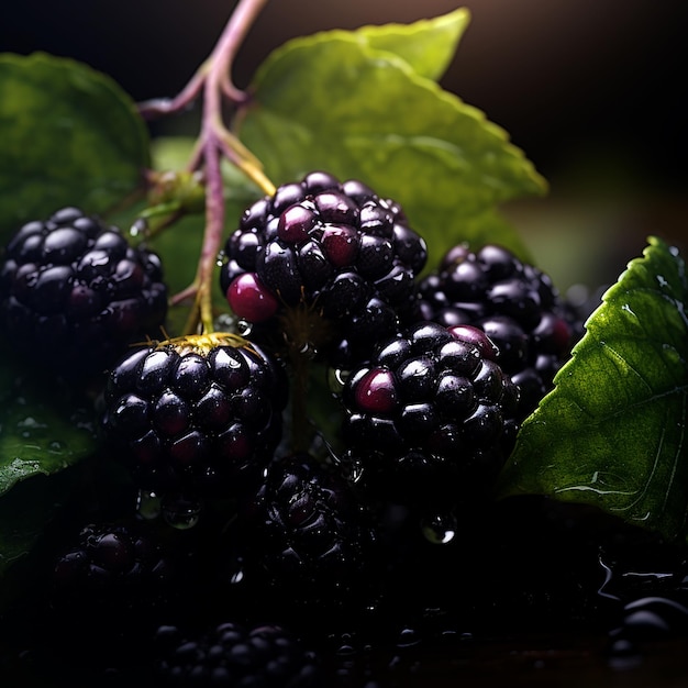 Photo ultra realistic marionberry