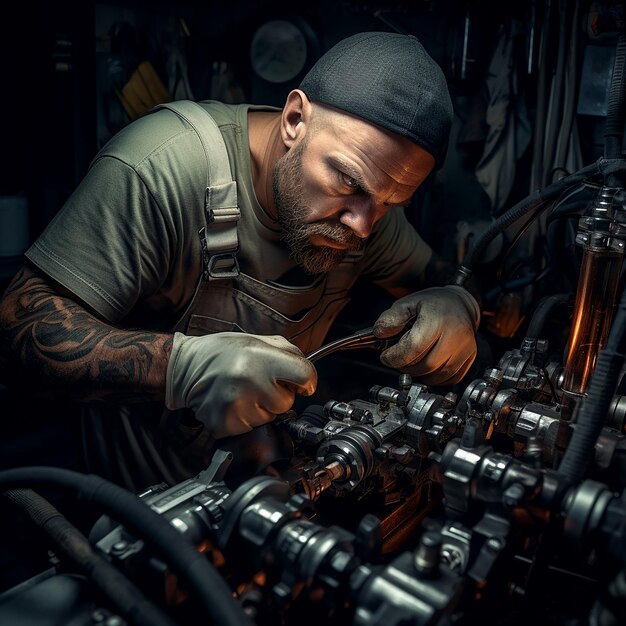 Photo ultra realistic pipefitter