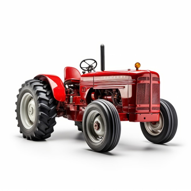 Ultra Realistic Race Car Tractor On White Background