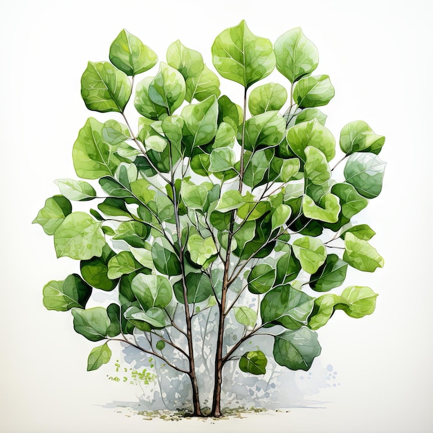 Foto verdure acquerellate ultra realistiche