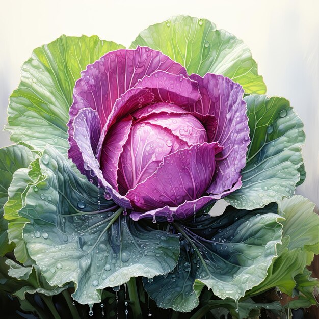 Photo ultra realistic watercolor art vegetables