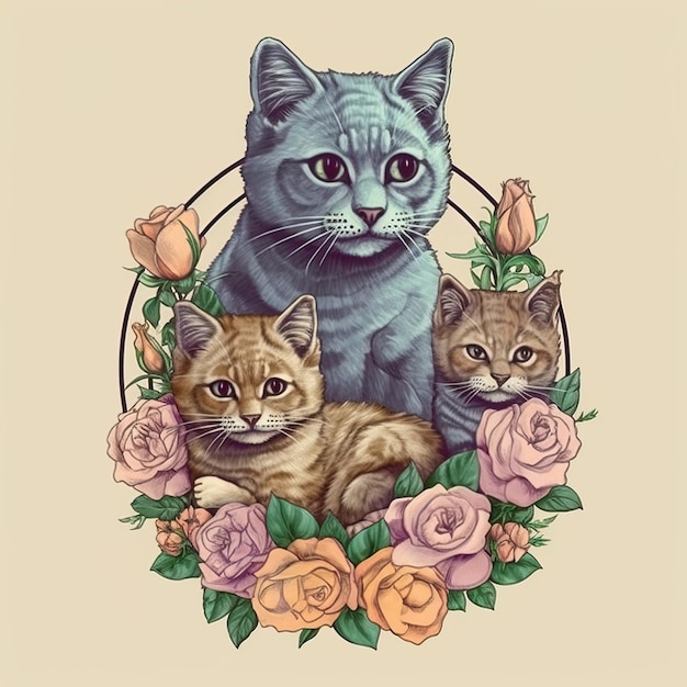 Ultra realisticcats vintage