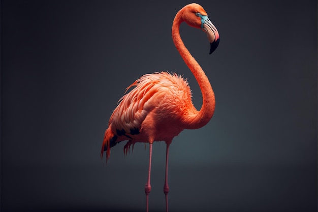 ultra realistische foto van een Caribische flamingo