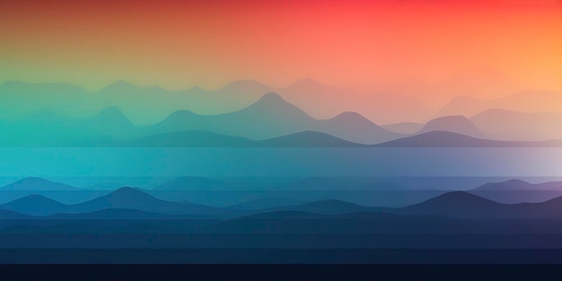 Ultra smooth colours based on beach holidays gradient smooth blurry gradient Generated AI