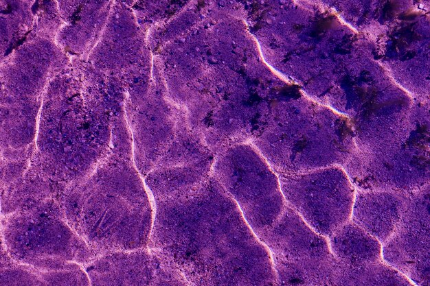 Ultra violet Pattern of ripple wave with sun reflection