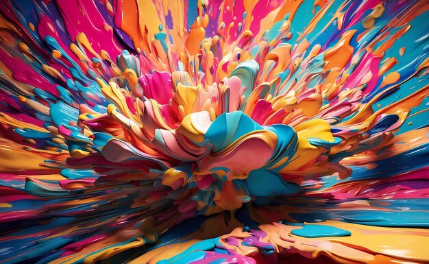 Ultra vivid color explosion abstract background