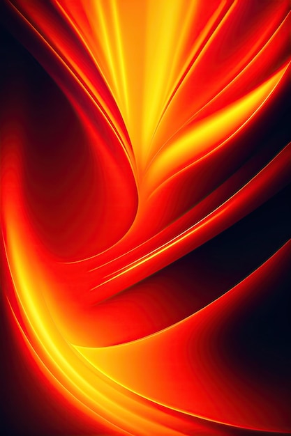 Ultra Wide Abstract Fire Background