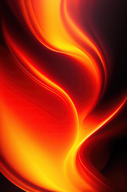 Ultra Wide Abstract Fire Background