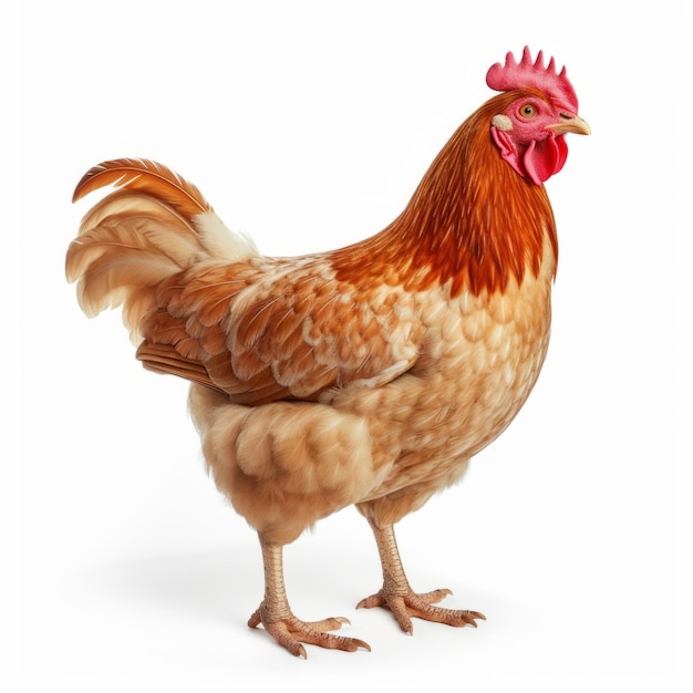 Ultrarealistic Chicken Photo With Soft Lighting And High Detail