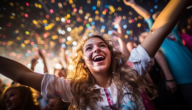 Foto ultrarealistische studenten gelukkige tieners ter viering van het wereldstudentendagfeest