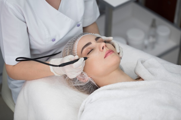 Ultrasound cavitation, face skin cleansing