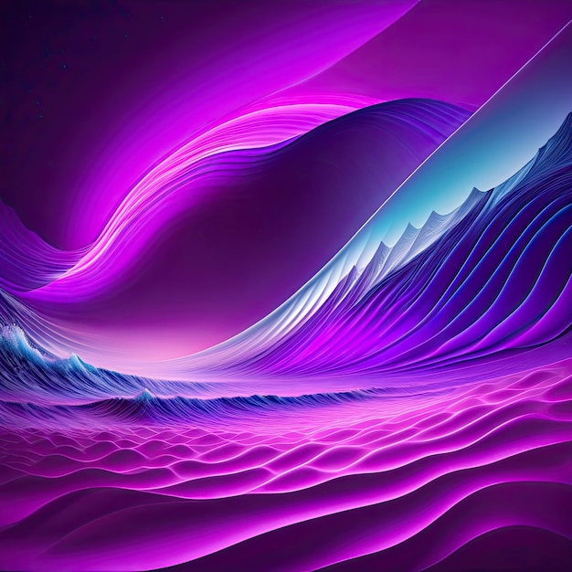 Ultraviolet waves background