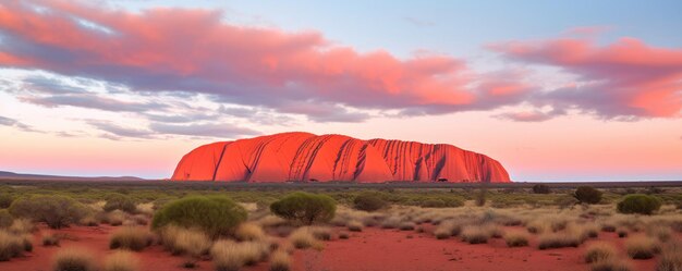 Uluru Ayers rock before sunset at Australia Generative ai