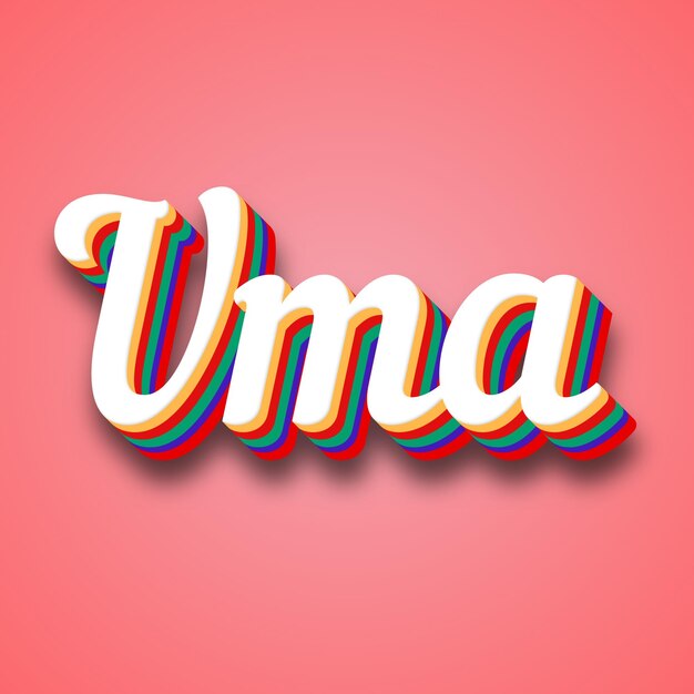 Uma Text Effect Photo Image Cool