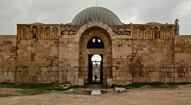 Photo umayyad palace at amman citadel (jabal al-qalaa), amman, jordan