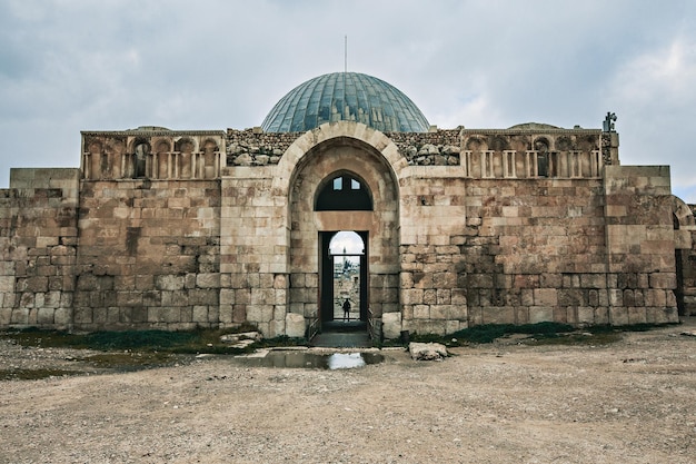 Photo umayyad palace at amman citadel (jabal al-qalaa), amman, jordan