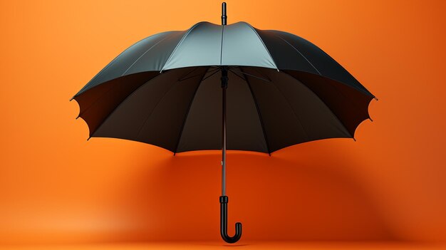 umbrella on blue background