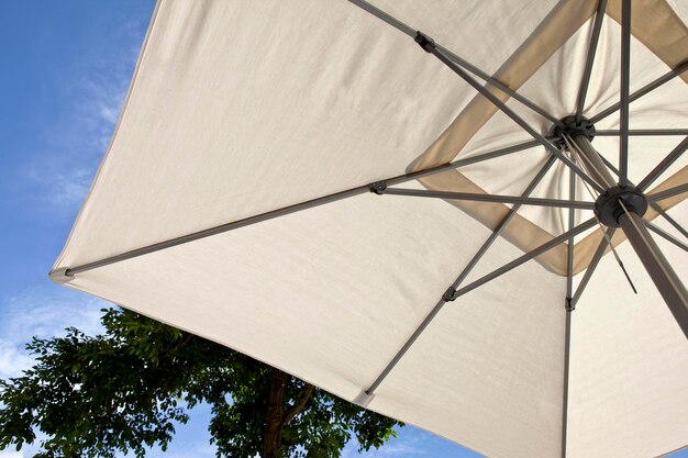 Umbrella and blue sky