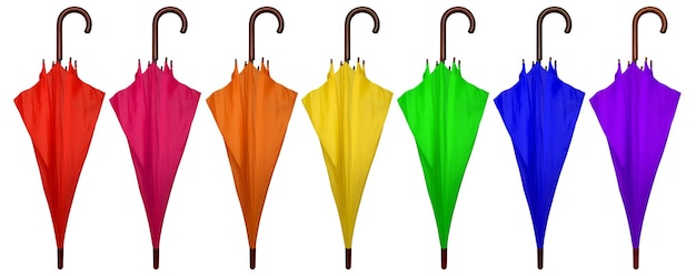 Umbrella folded Colorful