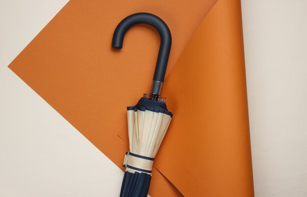 Umbrella hook on folded paper