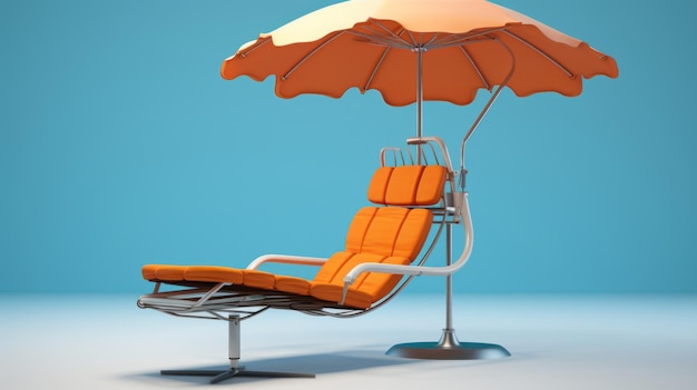 우산 수영장 의자