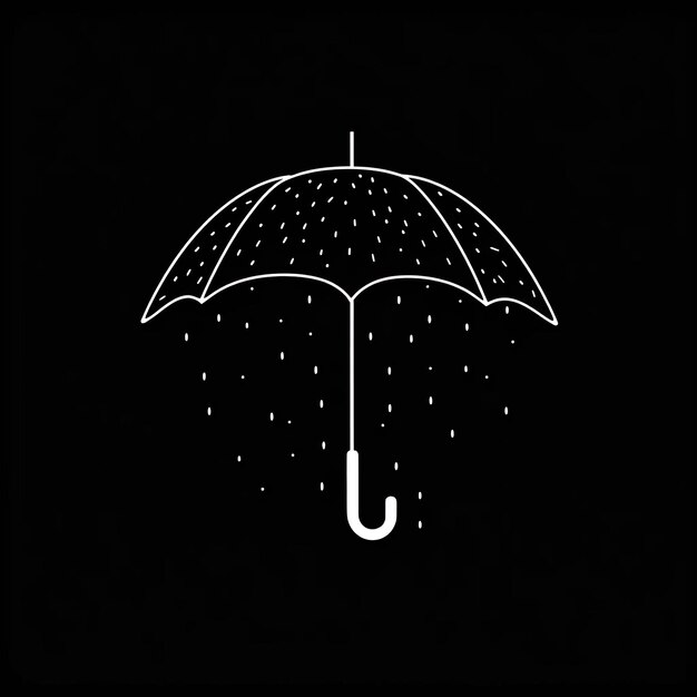 Photo an umbrella with the words quot rain quot on it