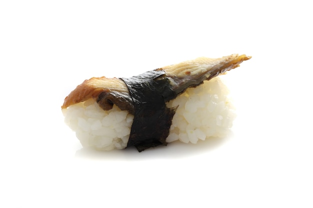 Unagi sushi on plate