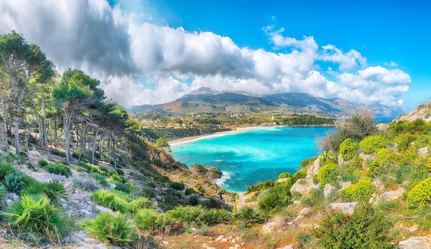 Unbelievable seascape of Guidaloca Beach near Castellammare del Golfo