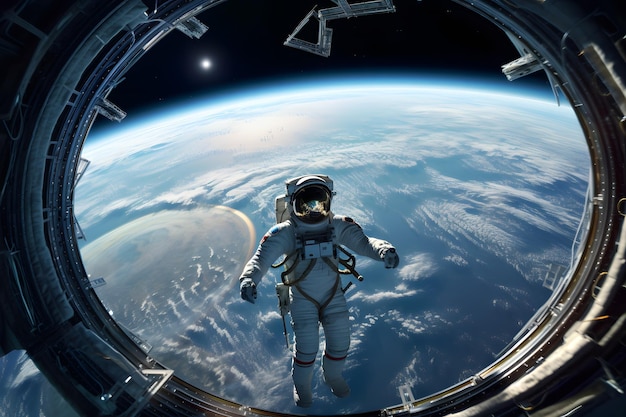 Uncharted Realms Astronaut's EVA op het ISS