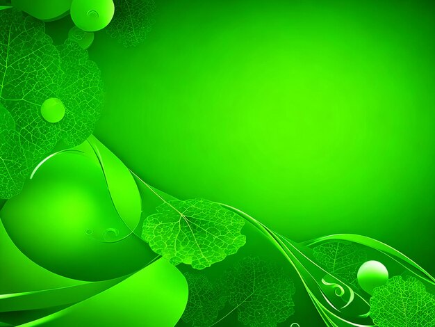 Unci green background design template