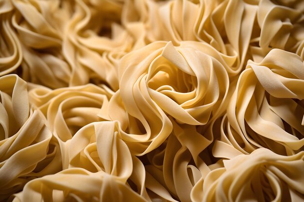 Uncooked Ingredients Pasta In CloseUp View