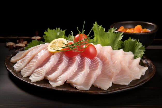 Uncooked Raw fish fillet Generate Ai