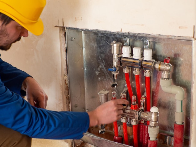 Underfloor heating installation