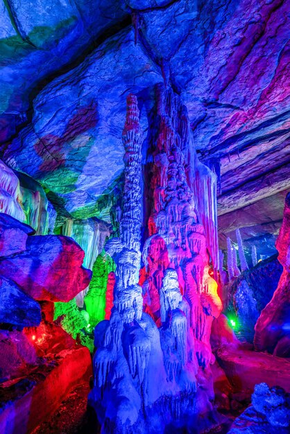 Underground caves in Xintai City, China