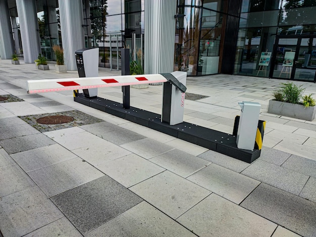 Underground garage parking entrance