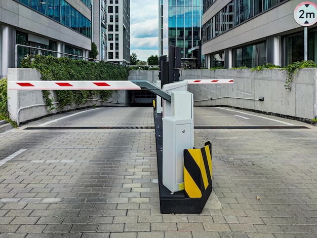 Underground garage parking entrance