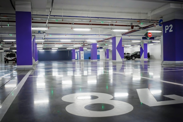 Underground parking parking for cars machines